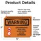 Signmission Lead Renovation Work With Symbol OSHA Warning Sign, Vinyl Decal, 5in W x 3.5in L, 2PK OS-2PACK-WS-D-35-L-12664 - alternate 6